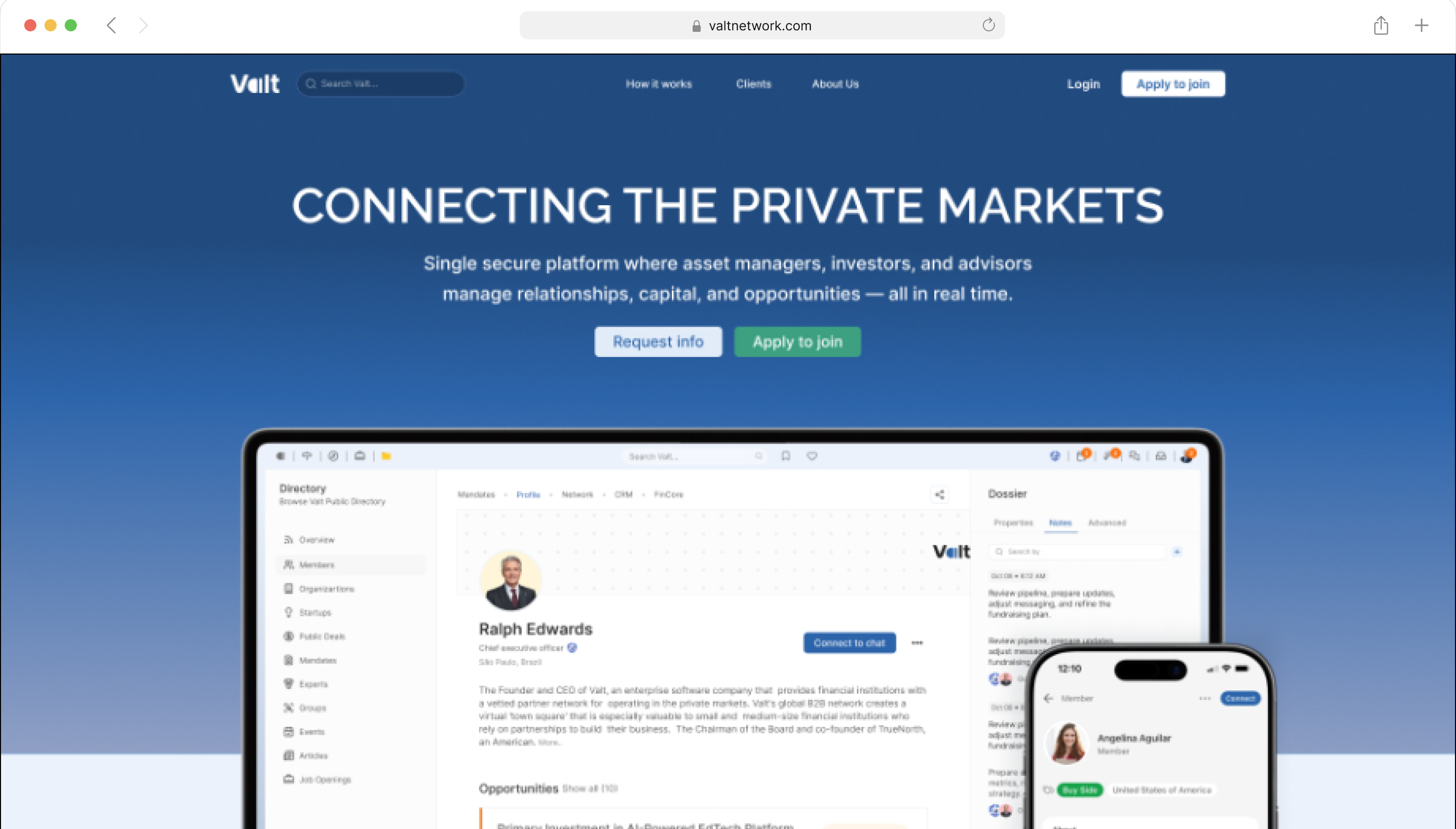 Valt Network — product design