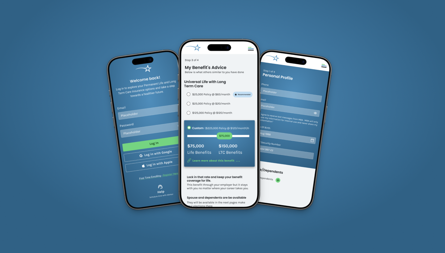 My Benefits Advice — personalized plan-recommendation flow