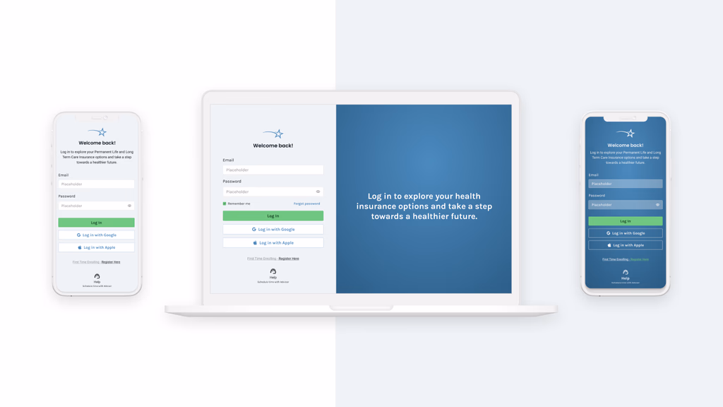 My Benefits Advice project overview — the platform's four user-facing surfaces at a glance