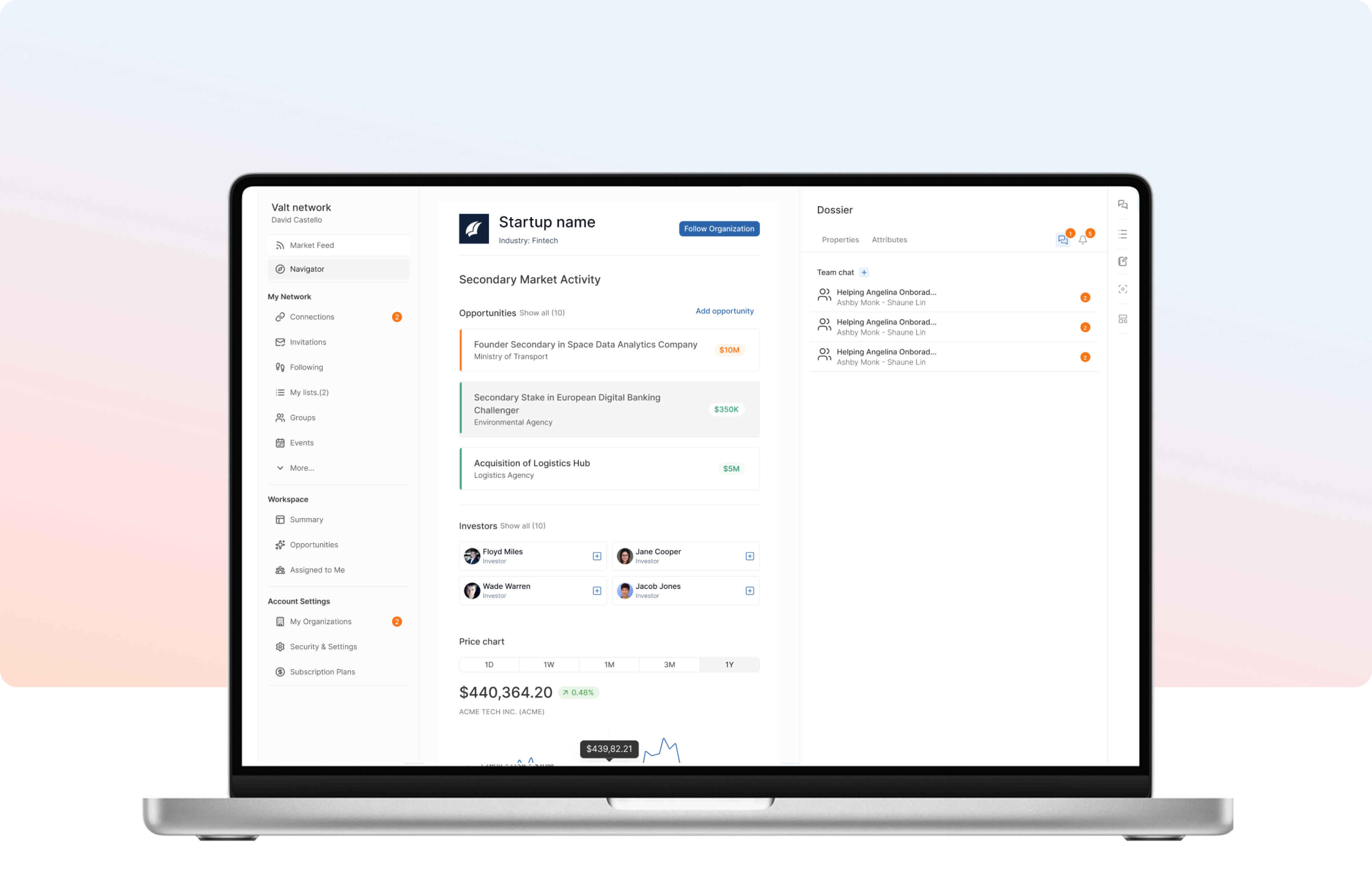 Company dossier profile — mandate-driven, desktop
